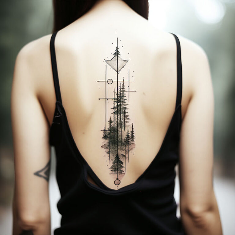 Geometrische Tattoos Frauen