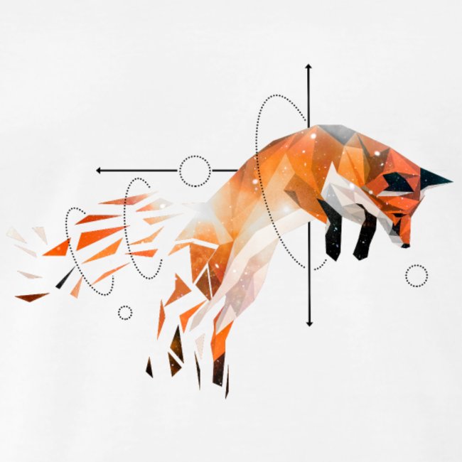 Springender Fuchs Geometrisch