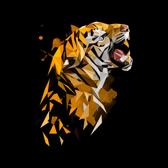 Tiger Polygon Art