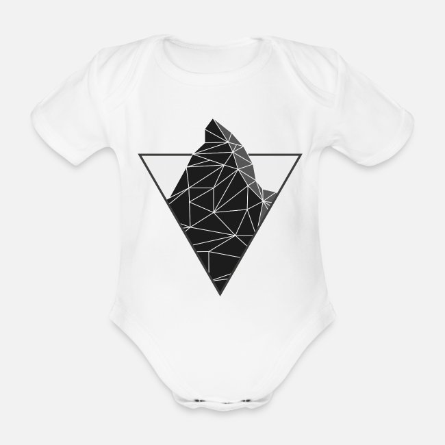 Baby Body mit geometrischer Form Matterhorn